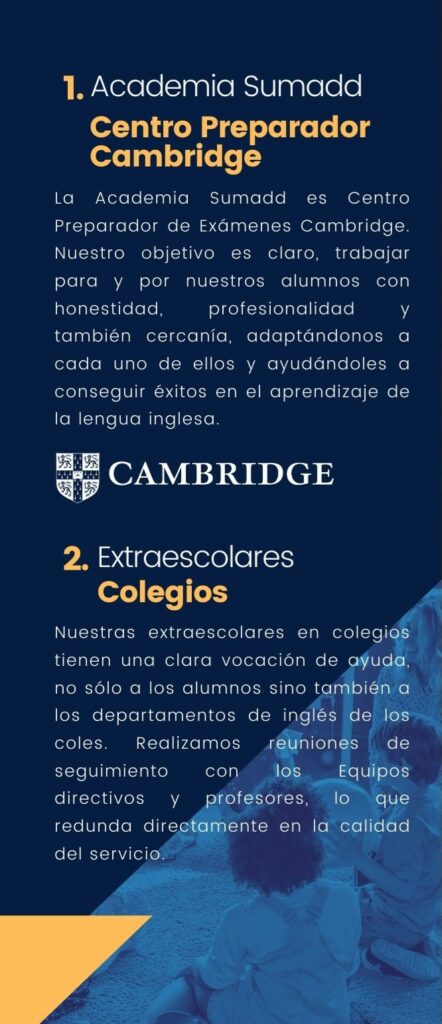 Sumadd Language Group. Servicios integrales para aprender inglés en la Pobla de Vallbona