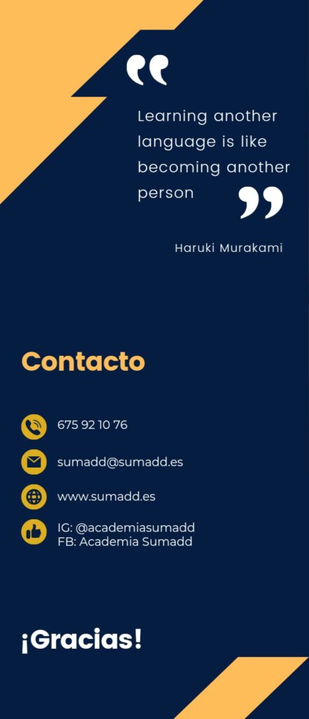 Sumadd Language Group. Servicios integrales para aprender inglés en la Pobla de Vallbona